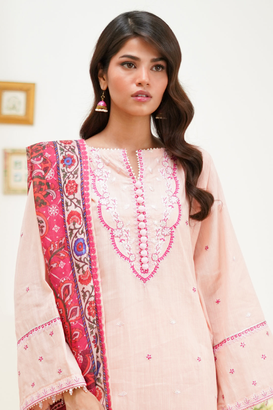 Zellbury | Unstitched 3 Piece Lawn | Embroidered Shirt Shalwar Dupatta - 1267 -  Zellbury Women Signature Unstitched - Original Designer Dress - House of Maryam