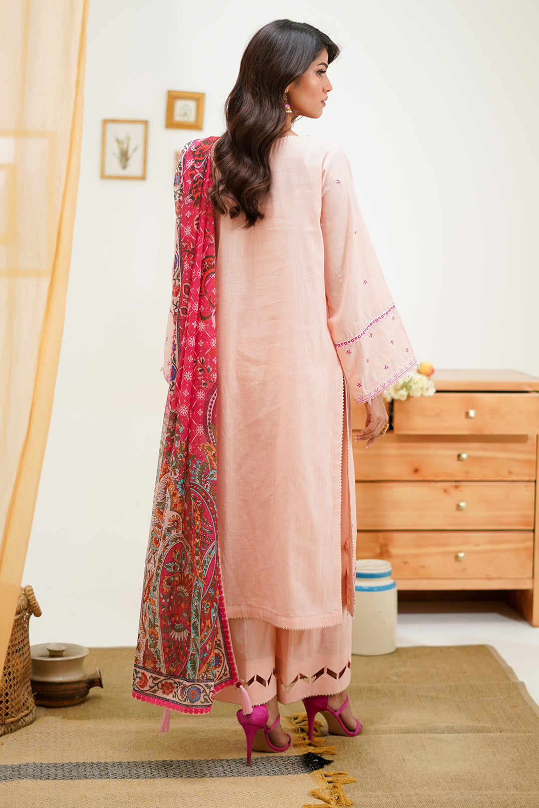 Zellbury | Unstitched 3 Piece Lawn | Embroidered Shirt Shalwar Dupatta - 1267 -  Zellbury Women Signature Unstitched - Original Designer Dress - House of Maryam