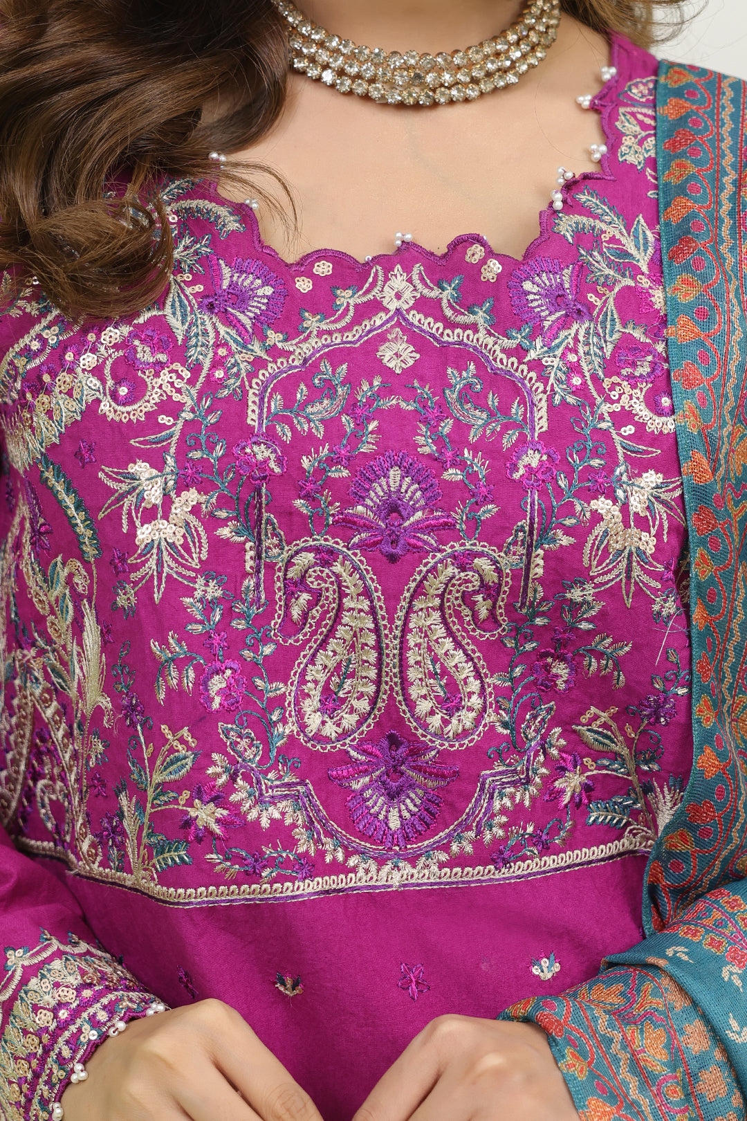 Zellbury | Unstitched 3 Piece Cambric | Embroidered Shirt Shalwar Dupatta - 1269 -  Zellbury Women Signature Unstitched -  House of Maryam