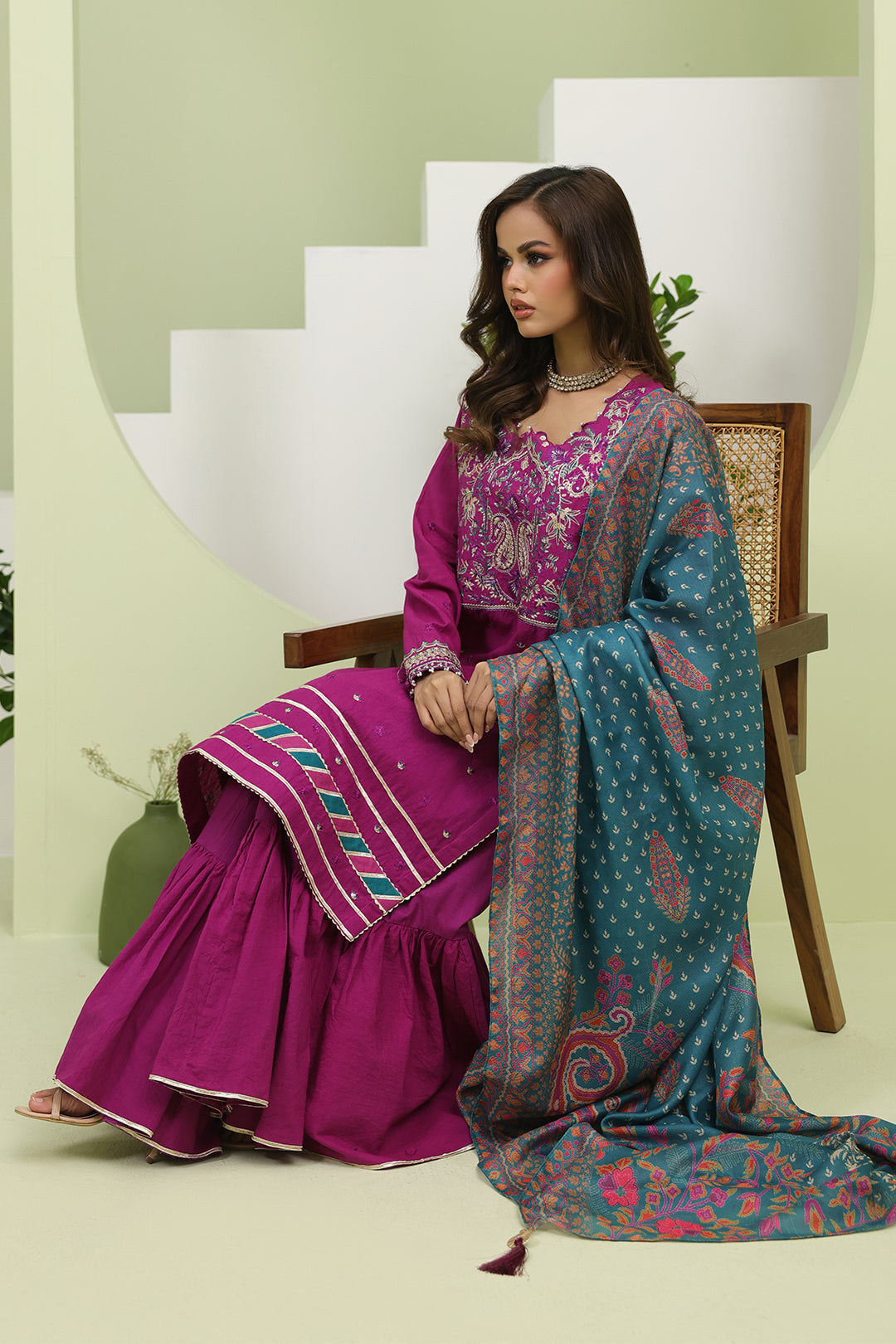 Zellbury | Unstitched 3 Piece Cambric | Embroidered Shirt Shalwar Dupatta - 1269 -  Zellbury Women Signature Unstitched -  House of Maryam