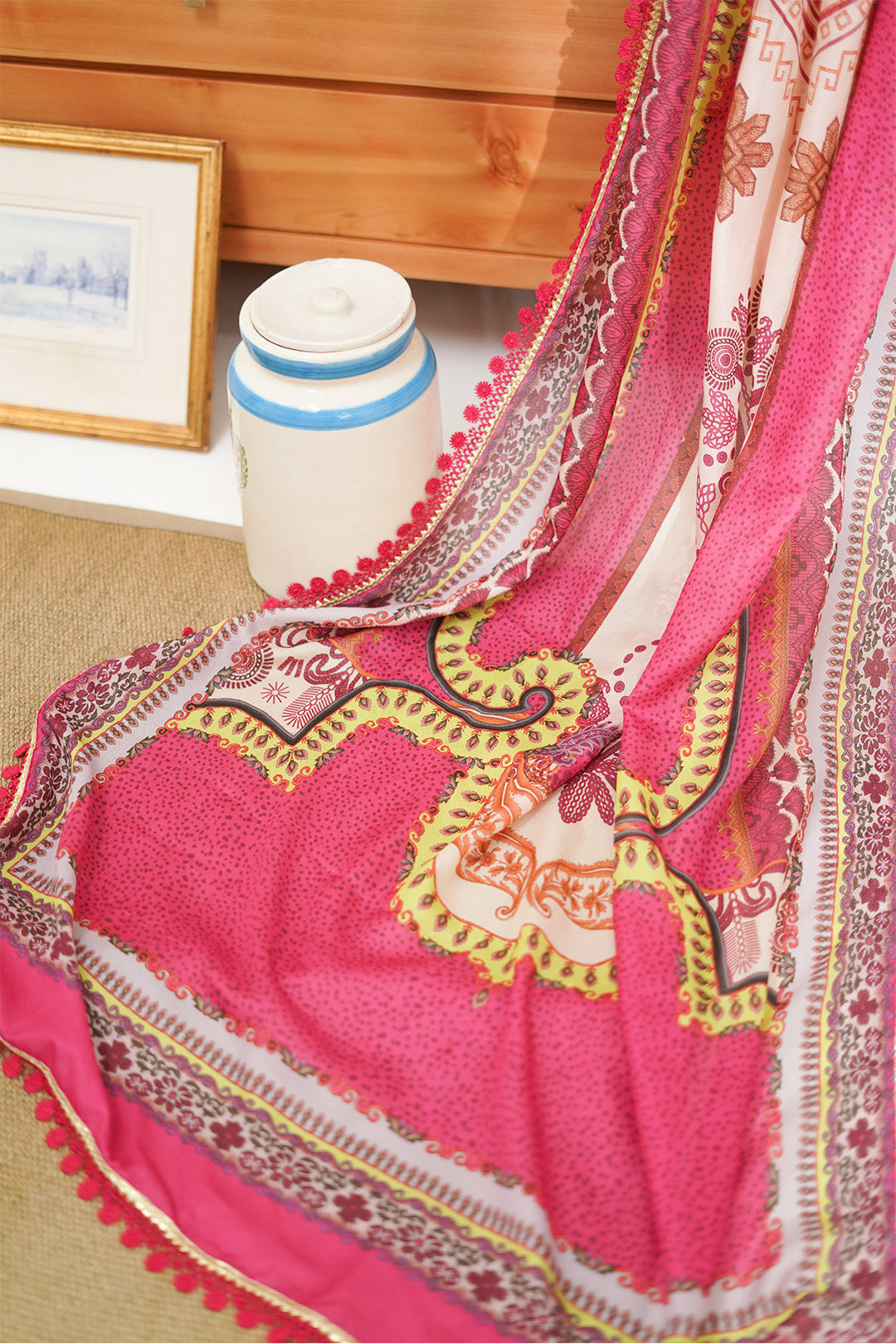 Zellbury | Unstitched 3 Piece Lawn | Embroidered Shirt Shalwar Dupatta - 1270 -  Zellbury Women Signature Unstitched - Original Designer Dress - House of Maryam