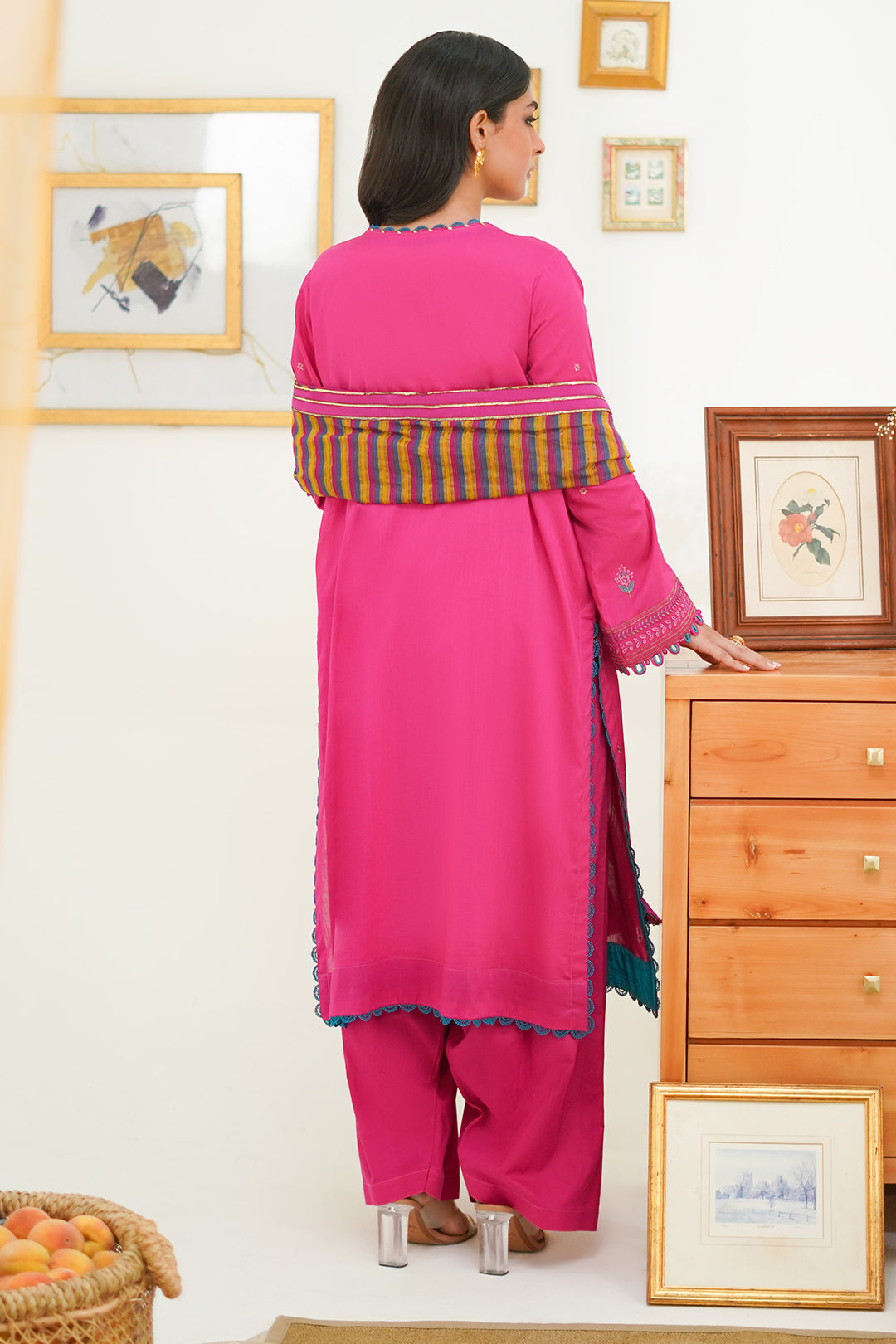 Zellbury | Unstitched 3 Piece Lawn | Embroidered Shirt Shalwar Dupatta - 1276 -  Zellbury Women Signature Unstitched - Original Designer Dress - House of Maryam