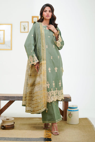 Zellbury | Unstitched 3 Piece Cambric | Embroidered Shirt Shalwar Dupatta - 1284 -  Zellbury Women Signature Unstitched - Original Designer Dress - House of Maryam