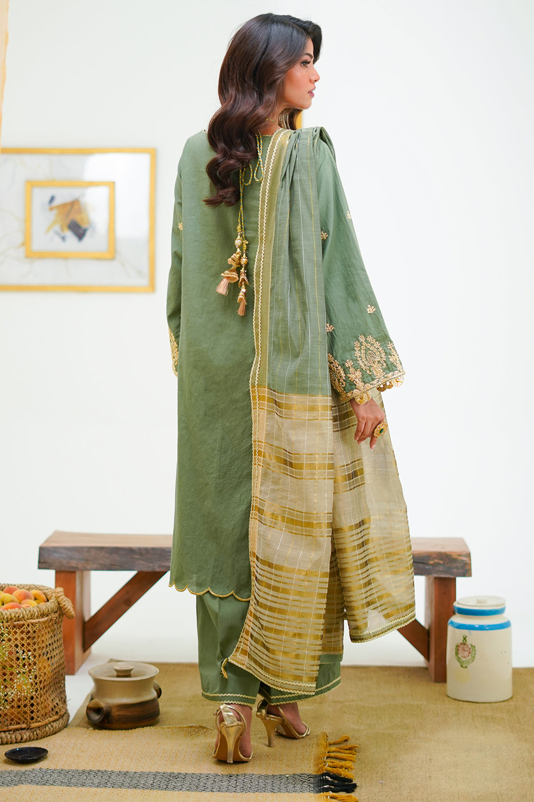 Zellbury | Unstitched 3 Piece Cambric | Embroidered Shirt Shalwar Dupatta - 1284 -  Zellbury Women Signature Unstitched - Original Designer Dress - House of Maryam