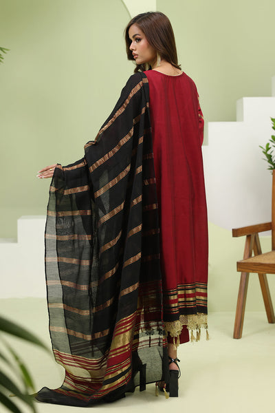 Zellbury | Unstitched 3 Piece Yarn | Embroidered Shirt Shalwar Dupatta - 1294 -  Zellbury Women Signature Unstitched - Original Designer Dress - House of Maryam