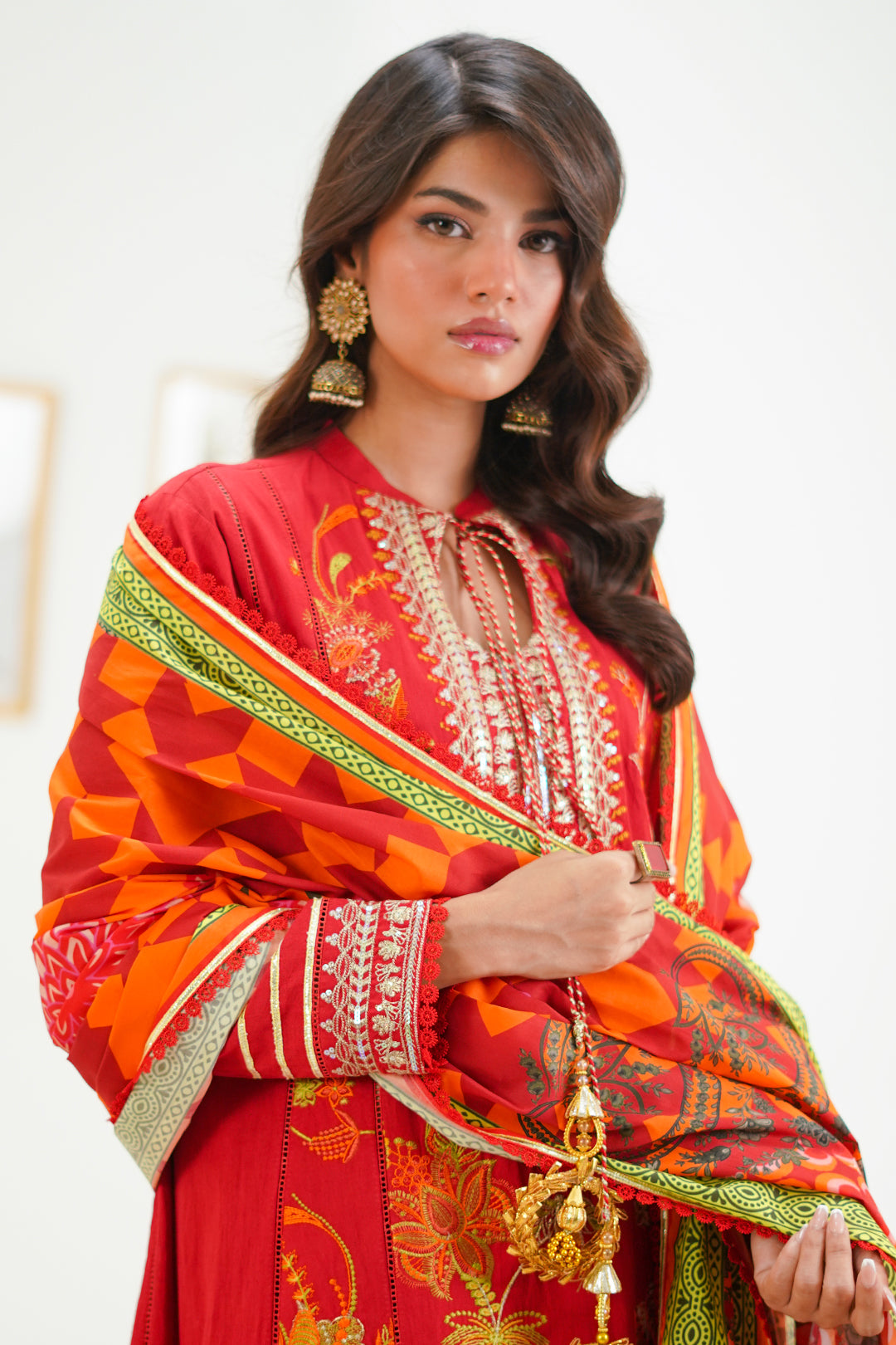 Zellbury | Unstitched 3 Piece Lawn | Embroidered Shirt Shalwar Dupatta - 1295 -  Zellbury Women Signature Unstitched - Original Designer Dress - House of Maryam