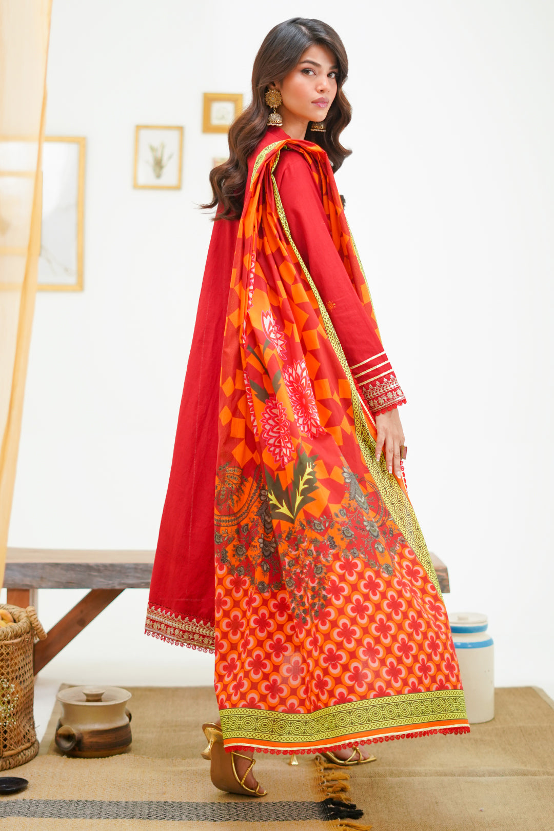 Zellbury | Unstitched 3 Piece Lawn | Embroidered Shirt Shalwar Dupatta - 1295 -  Zellbury Women Signature Unstitched - Original Designer Dress - House of Maryam