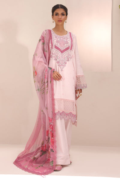 Zellbury | Unstitched 3 Piece Cambric | Embroidered Shirt Shalwar Dupatta - 1543 -  Zellbury Women Signature Unstitched - Original Designer Dress - House of Maryam