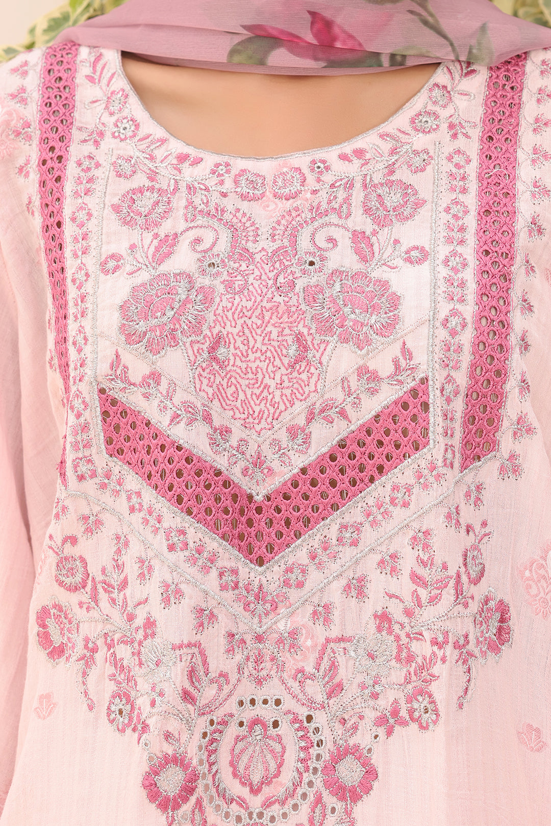 Zellbury | Unstitched 3 Piece Cambric | Embroidered Shirt Shalwar Dupatta - 1543 -  Zellbury Women Signature Unstitched - Original Designer Dress - House of Maryam