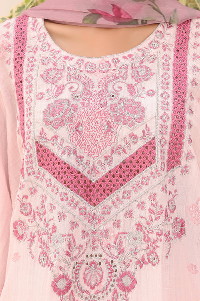 Zellbury | Unstitched 3 Piece Cambric | Embroidered Shirt Shalwar Dupatta - 1543 -  Zellbury Women Signature Unstitched - Original Designer Dress - House of Maryam