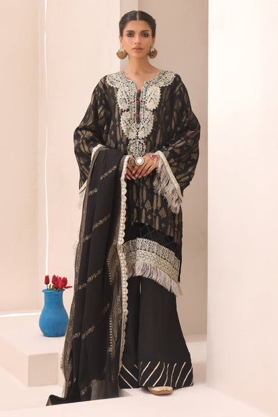 Zellbury | Unstitched 3 Piece Jacquard | Embroidered Shirt Shalwar Dupatta - 1799 -  Zellbury Women Signature Unstitched - Original Designer Dress - House of Maryam