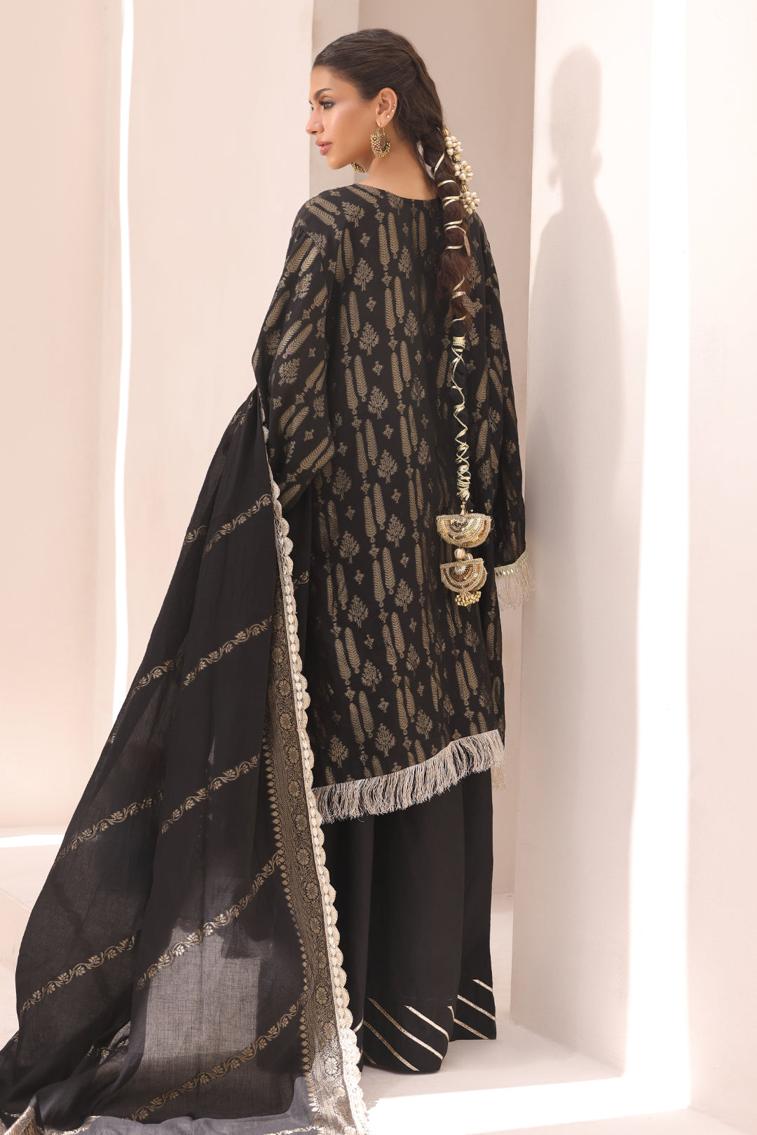 Zellbury | Unstitched 3 Piece Jacquard | Embroidered Shirt Shalwar Dupatta - 1799 -  Zellbury Women Signature Unstitched - Original Designer Dress - House of Maryam