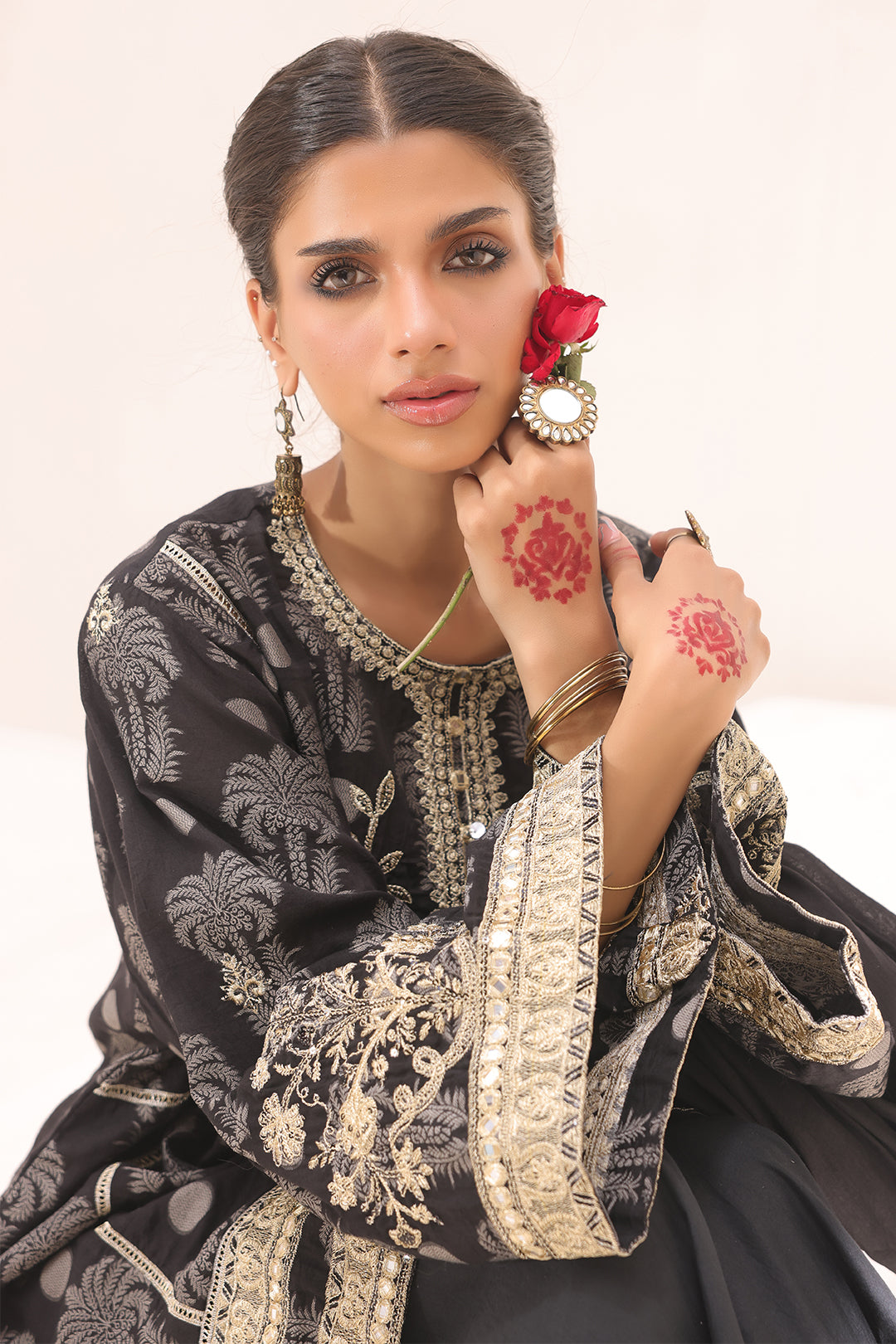 Zellbury | Unstitched 3 Piece Jacquard | Embroidered Shirt Shalwar Dupatta - 1806 -  Zellbury Women Signature Unstitched - Original Designer Dress - House of Maryam