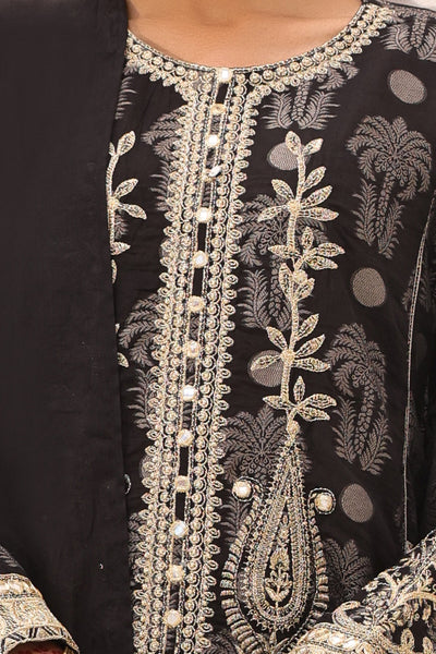 Zellbury | Unstitched 3 Piece Jacquard | Embroidered Shirt Shalwar Dupatta - 1806 -  Zellbury Women Signature Unstitched - Original Designer Dress - House of Maryam