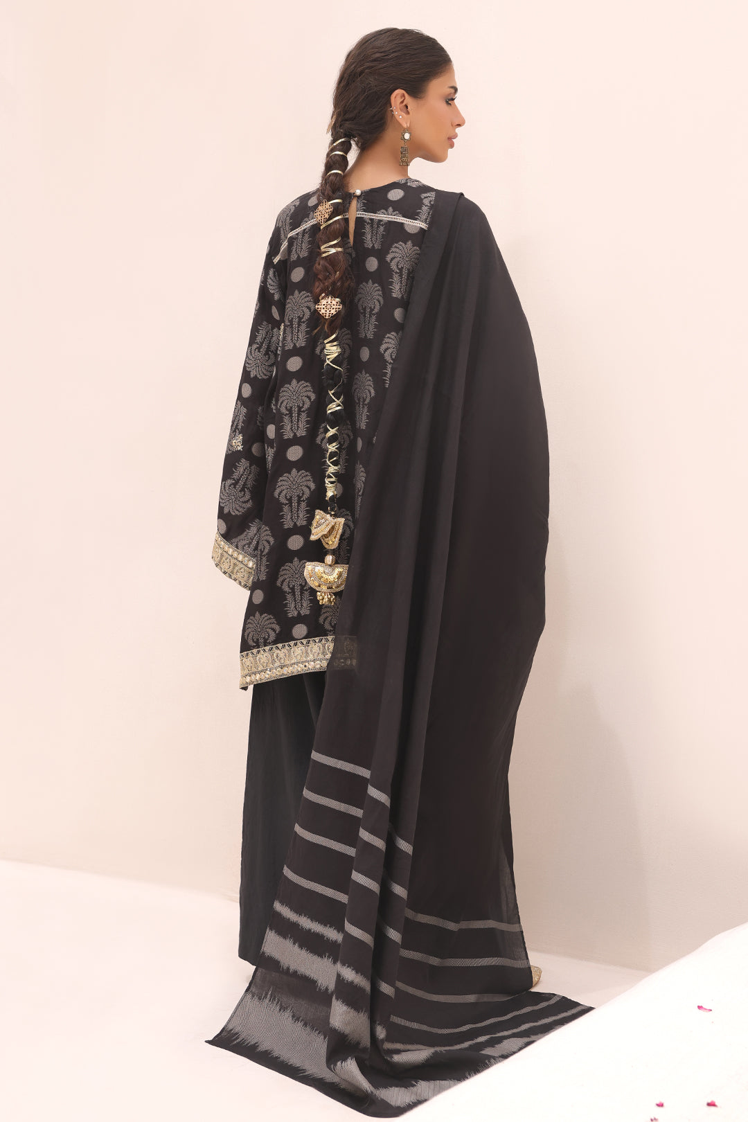Zellbury | Unstitched 3 Piece Jacquard | Embroidered Shirt Shalwar Dupatta - 1806 -  Zellbury Women Signature Unstitched - Original Designer Dress - House of Maryam