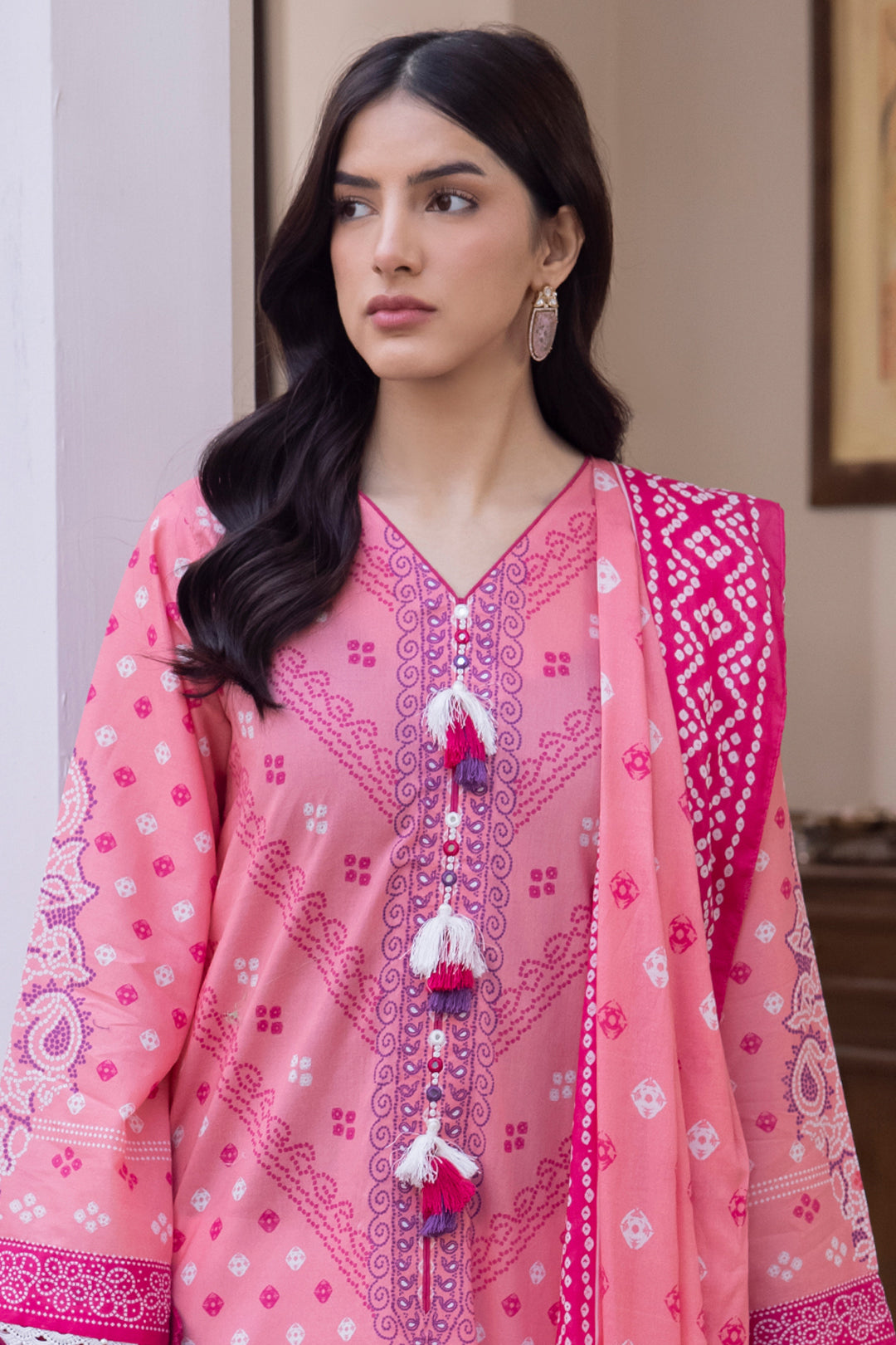 Zellbury | Unstitched 2 Piece Lawn | Shirt Dupatta - 1014 -  Zellbury Women Essential Unstitched - Original Designer Dress - House of Maryam