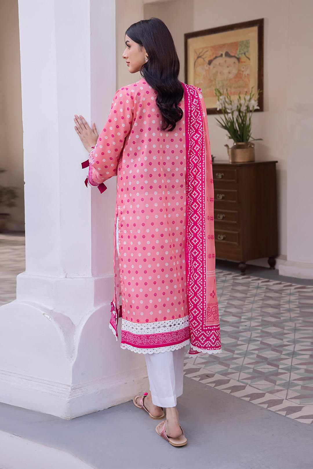 Zellbury | Unstitched 2 Piece Lawn | Shirt Dupatta - 1014 -  Zellbury Women Essential Unstitched - Original Designer Dress - House of Maryam