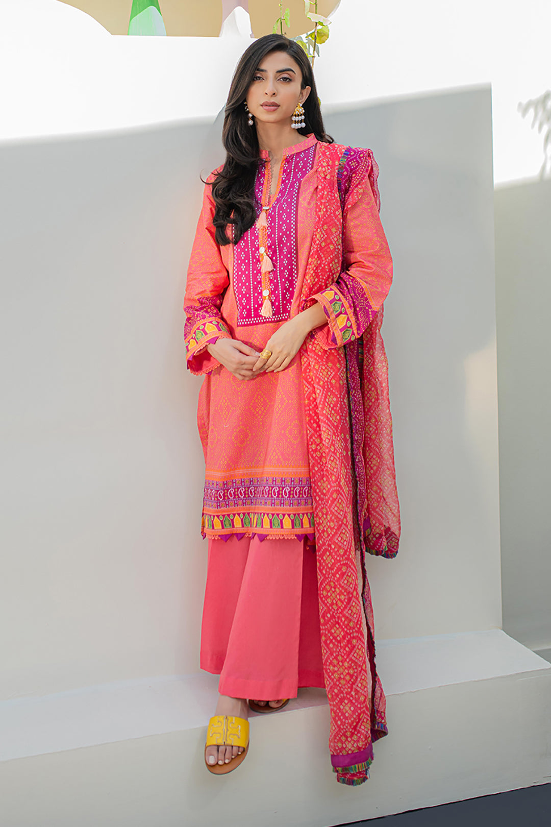 Zellbury | Unstitched 2 Piece Lawn | Shirt Dupatta - 1150 -  Zellbury Women Essential Unstitched - Original Designer Dress - House of Maryam