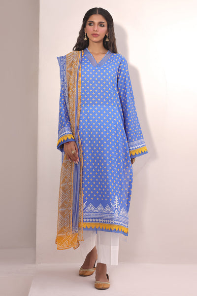 Zellbury | Unstitched 2 Piece Lawn | Shirt Dupatta - 1151 -  Zellbury Women Essential Unstitched - Original Designer Dress - House of Maryam