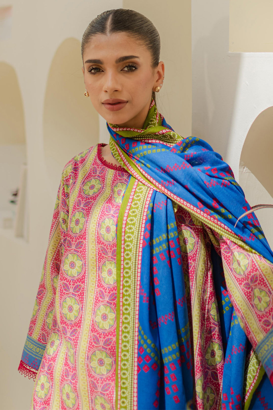 Zellbury | Unstitched 2 Piece Lawn | Shirt Dupatta - 1156 -  Zellbury Women Essential Unstitched -  House of Maryam