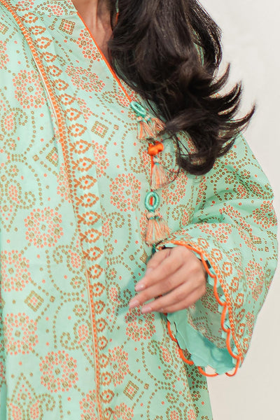 Zellbury | Unstitched 2 Piece Lawn | Shirt Dupatta - 1160 -  Zellbury Women Essential Unstitched - Original Designer Dress - House of Maryam