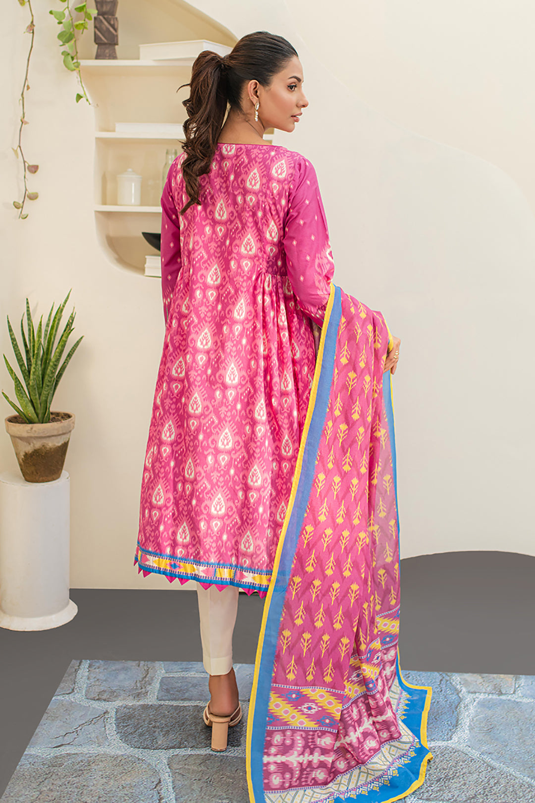 Zellbury | Unstitched 2 Piece Lawn | Shirt Dupatta - 1653 -  Zellbury Women Essential Unstitched - Original Designer Dress - House of Maryam