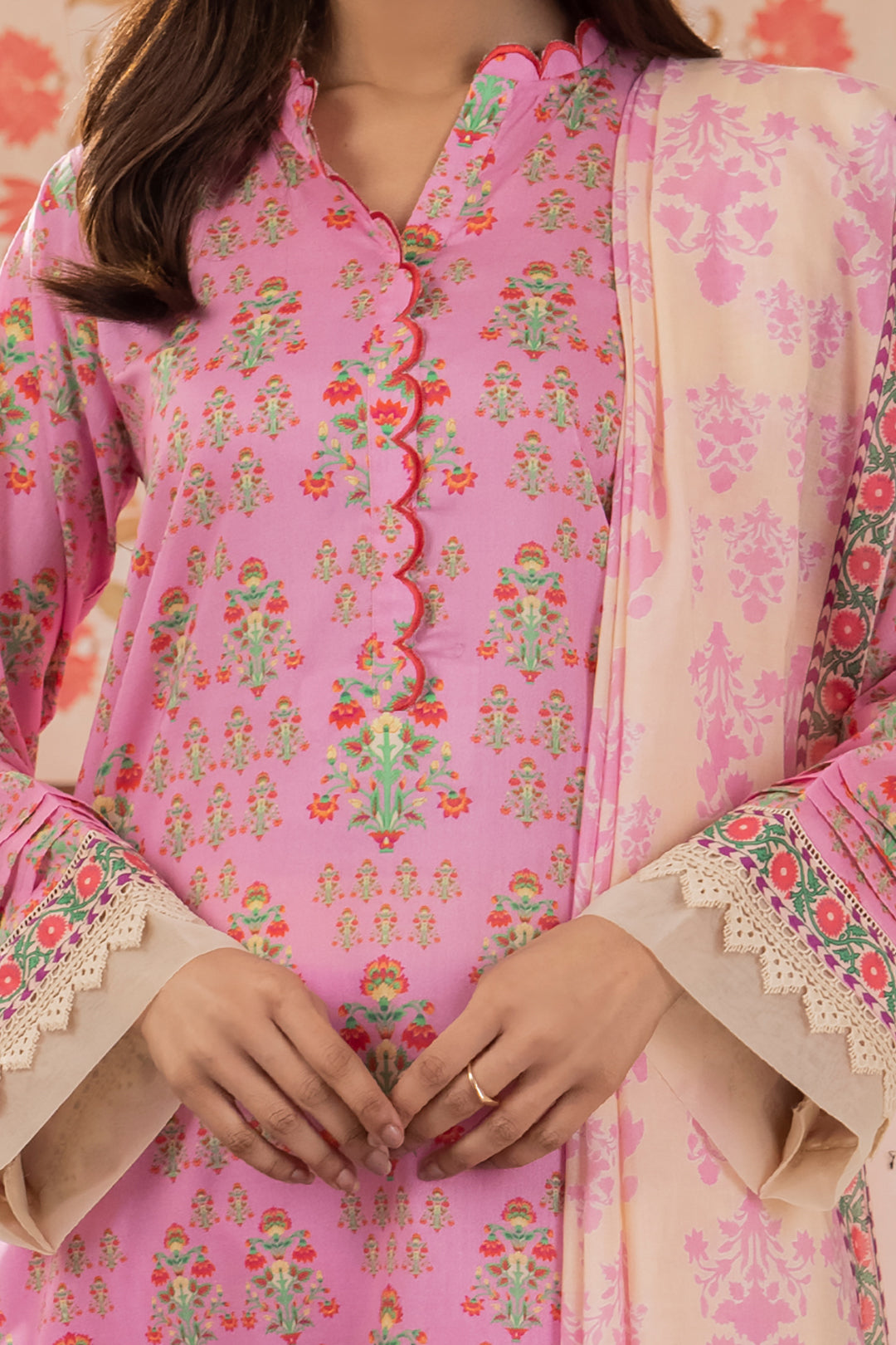 Zellbury | Unstitched 3 Piece Lawn | Shirt Shalwar Dupatta - 1070 -  Zellbury Women Essential Unstitched - Original Designer Dress - House of Maryam