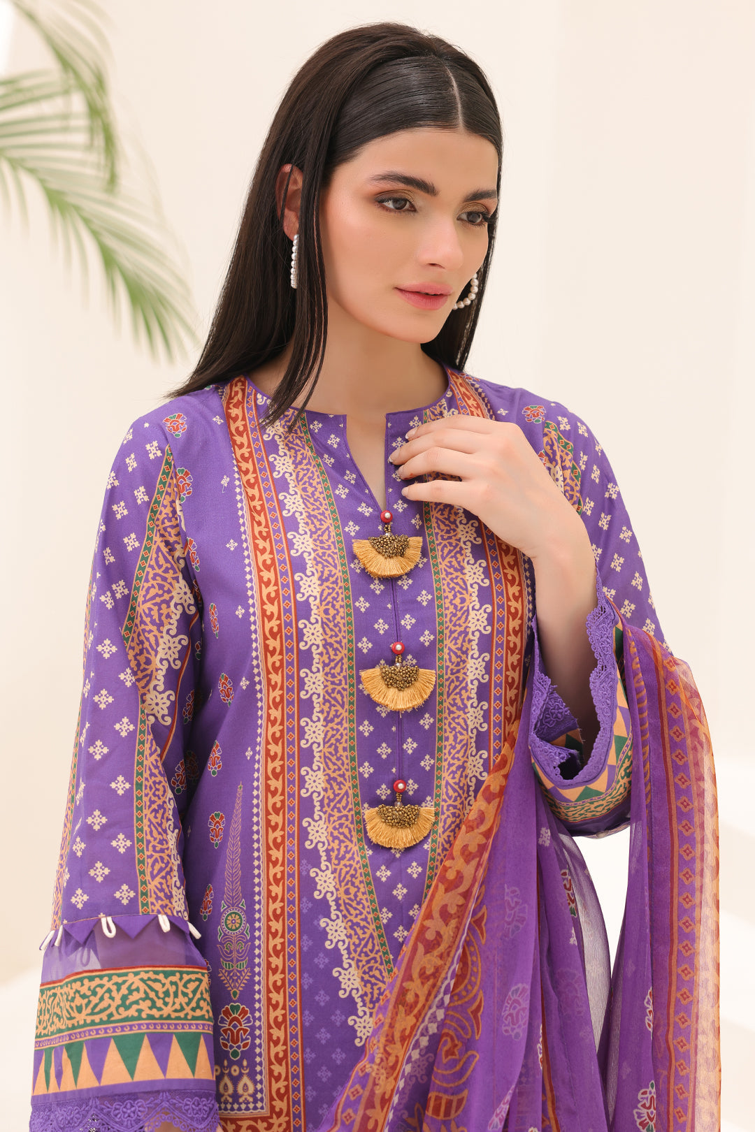 Zellbury | Unstitched 3 Piece Lawn | Shirt Shalwar Dupatta - 1189 -  Zellbury Women Essential Unstitched - Original Designer Dress - House of Maryam
