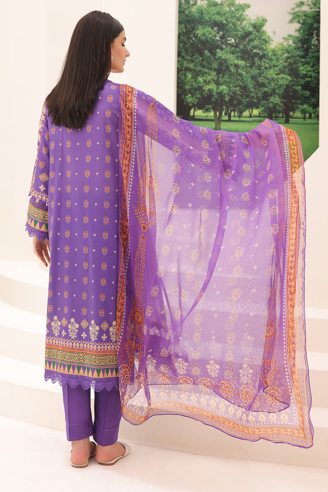 Zellbury | Unstitched 3 Piece Lawn | Shirt Shalwar Dupatta - 1189 -  Zellbury Women Essential Unstitched - Original Designer Dress - House of Maryam