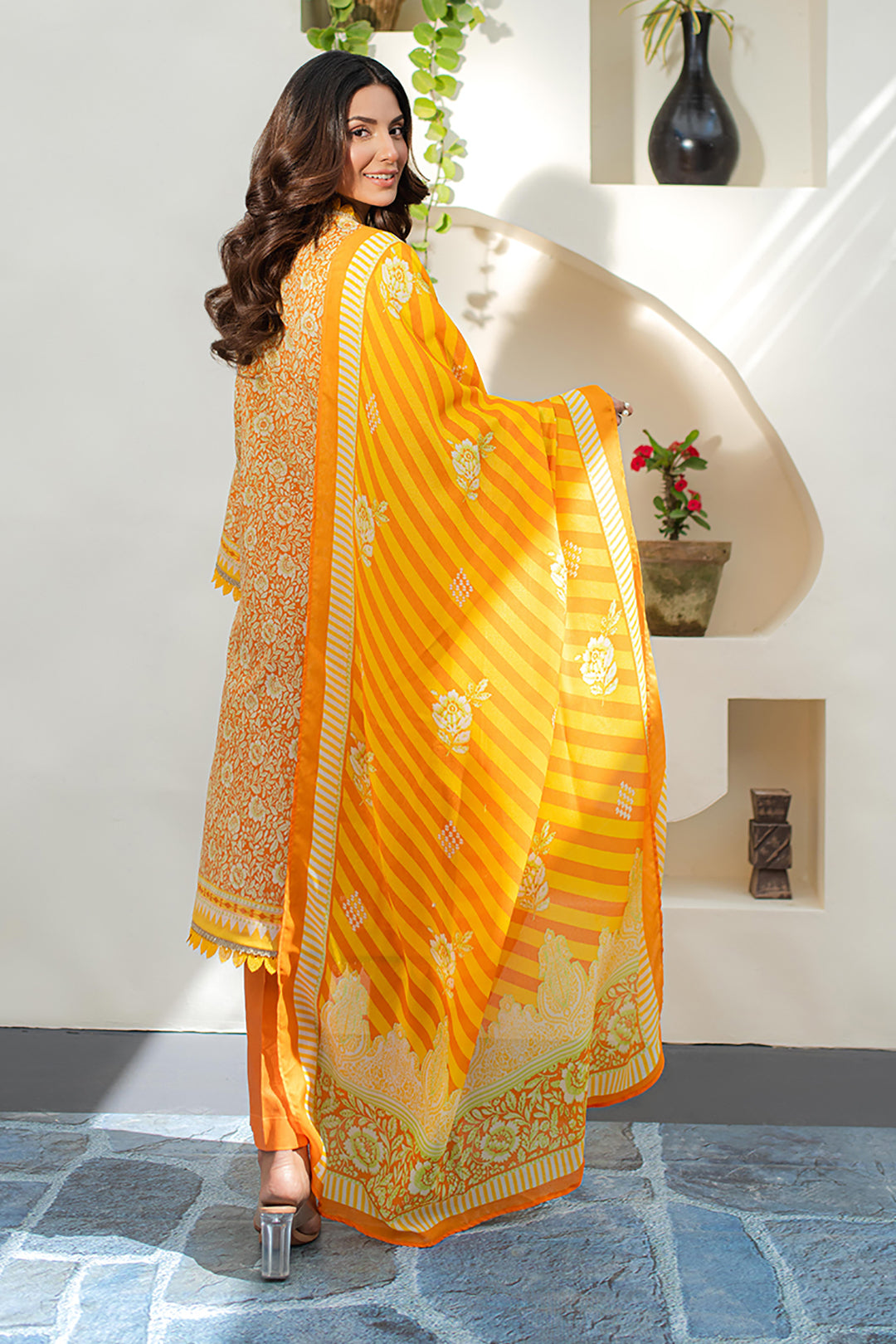 Zellbury | Unstitched 3 Piece Lawn | Shirt Shalwar Dupatta - 1197 -  Zellbury Women Essential Unstitched - Original Designer Dress - House of Maryam