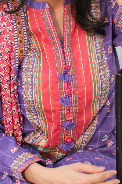 Zellbury | Unstitched 3 Piece Lawn | Shirt Shalwar Dupatta - 1217 -  Zellbury Women Essential Unstitched - Original Designer Dress - House of Maryam
