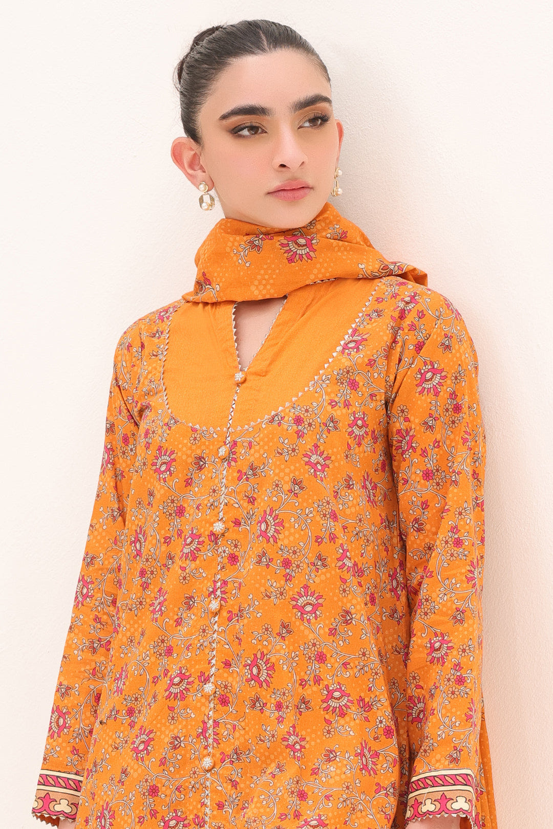 Zellbury | Unstitched 3 Piece Lawn | Shirt Shalwar Dupatta - 1226 -  Zellbury Women Essential Unstitched - Original Designer Dress - House of Maryam