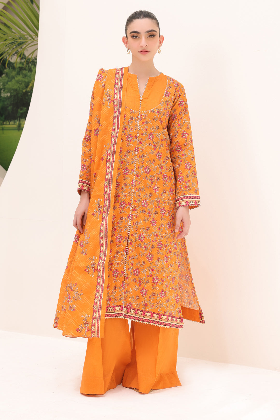 Zellbury | Unstitched 3 Piece Lawn | Shirt Shalwar Dupatta - 1226