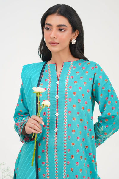 Zellbury | Unstitched 3 Piece Lawn | Shirt Shalwar Dupatta - 1227 -  Zellbury Women Essential Unstitched - Original Designer Dress - House of Maryam