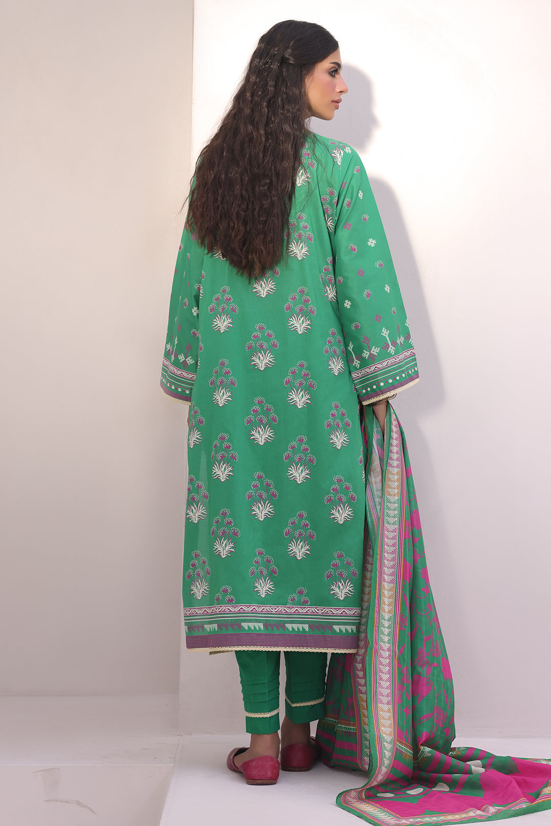 Zellbury | Unstitched 3 Piece Lawn | Shirt Shalwar Dupatta - 1238 -  Zellbury Women Essential Unstitched - Original Designer Dress - House of Maryam