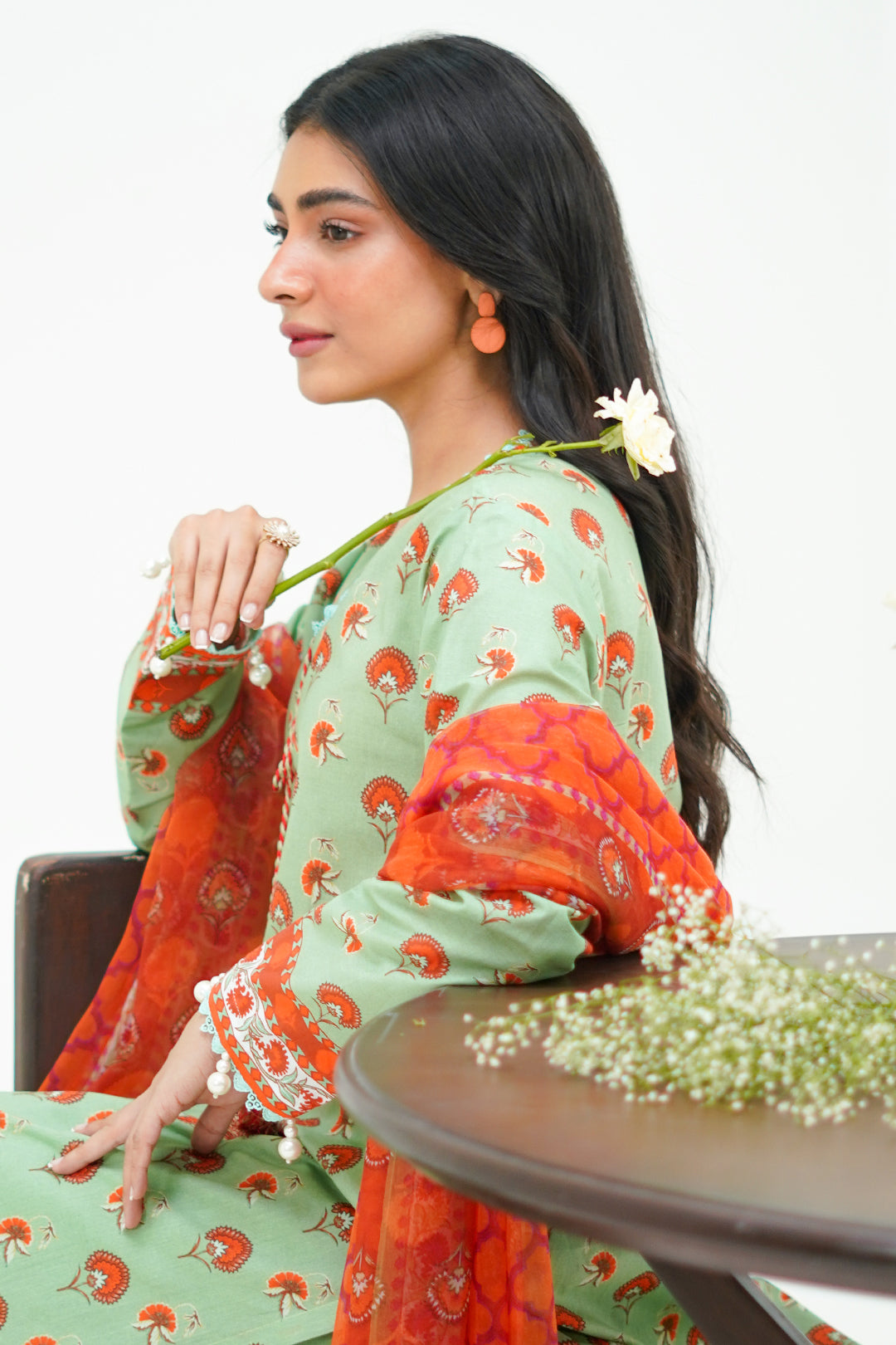 Zellbury | Unstitched 3 Piece Lawn | Shirt Shalwar Dupatta - 1325 -  Zellbury Women Essential Unstitched - Original Designer Dress - House of Maryam