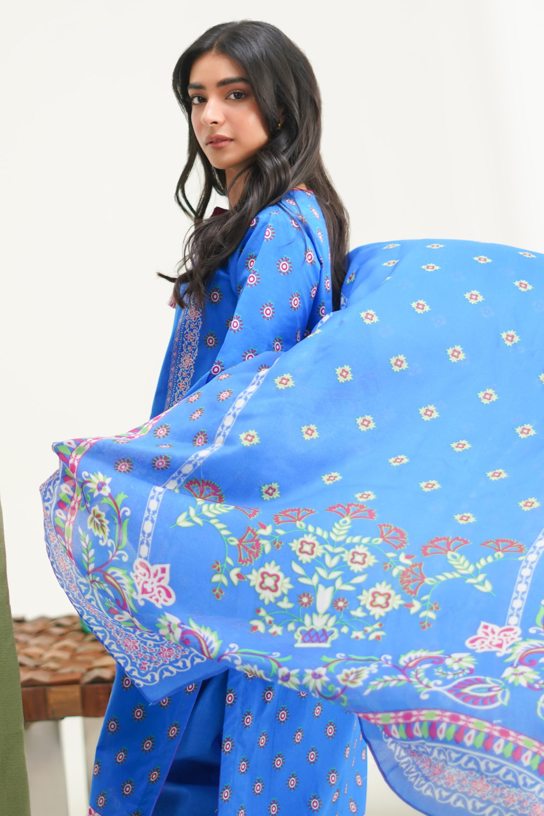 Zellbury | Unstitched 3 Piece Lawn | Shirt Shalwar Dupatta - 1326 -  Zellbury Women Essential Unstitched - Original Designer Dress - House of Maryam