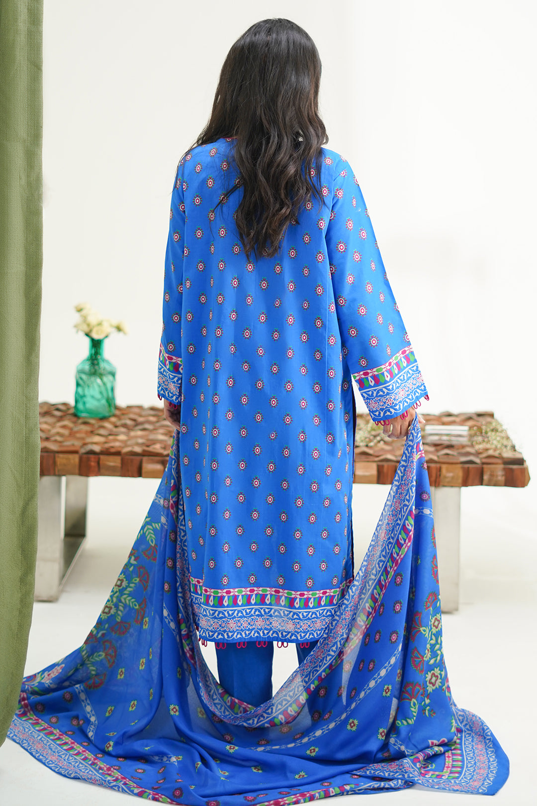 Zellbury | Unstitched 3 Piece Lawn | Shirt Shalwar Dupatta - 1326 -  Zellbury Women Essential Unstitched - Original Designer Dress - House of Maryam