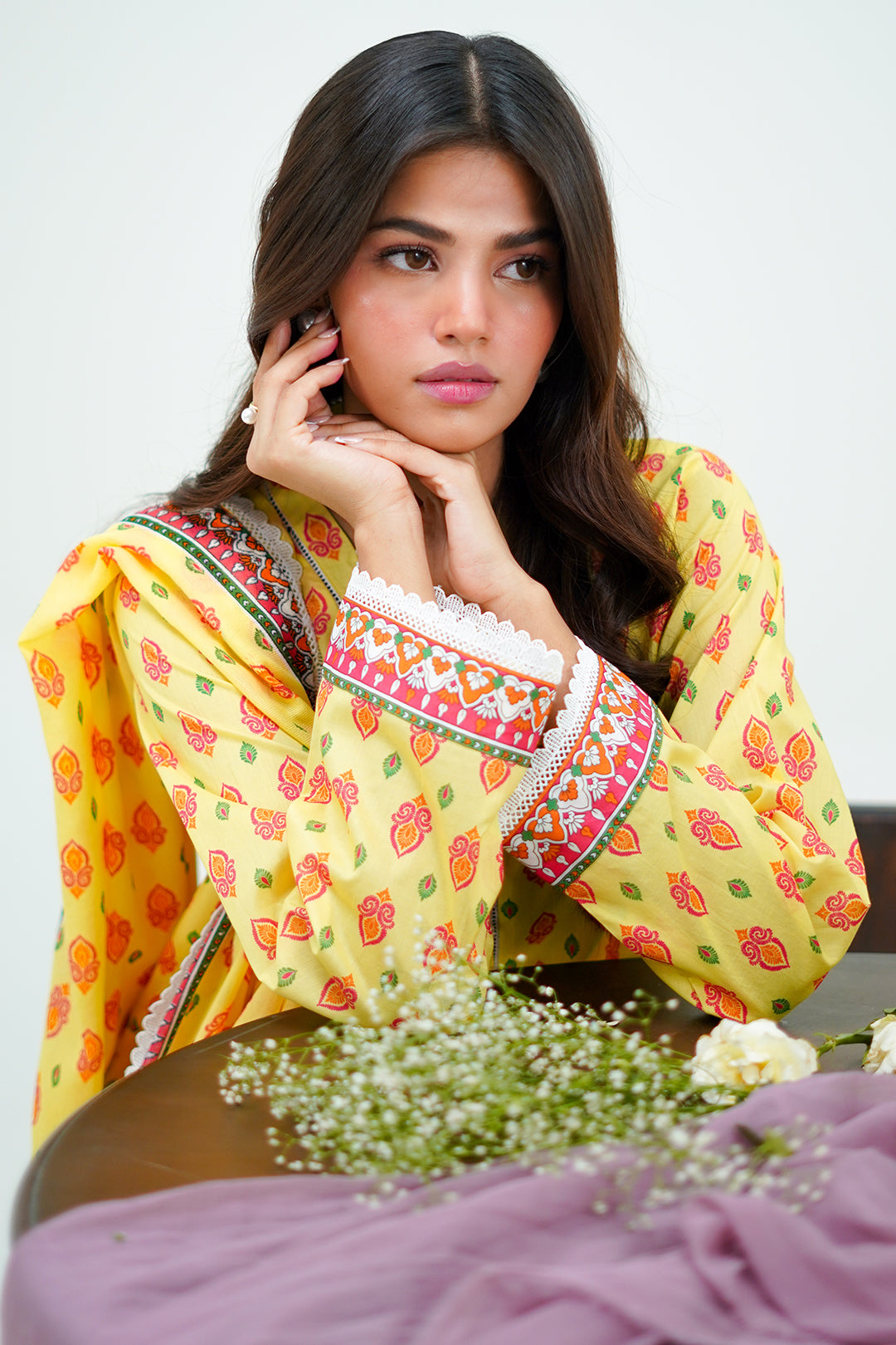 Zellbury | Unstitched 3 Piece Lawn | Shirt Shalwar Dupatta - 1503 -  Zellbury Women Essential Unstitched - Original Designer Dress - House of Maryam