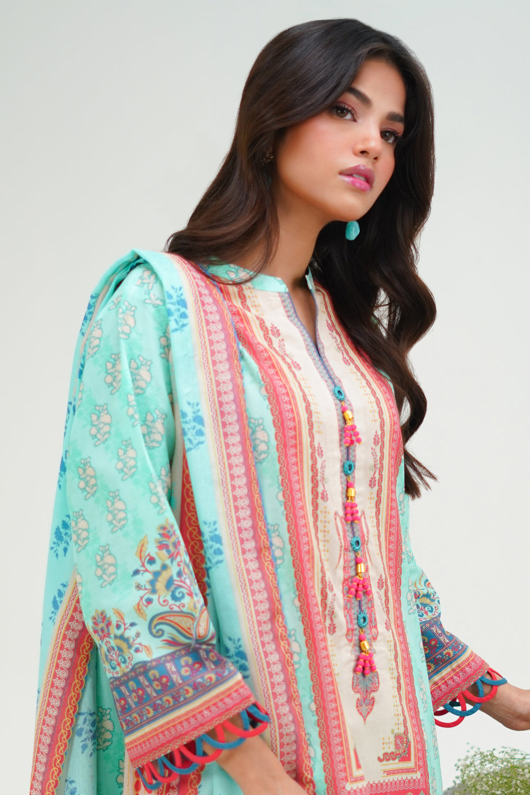 Zellbury | Unstitched 3 Piece Lawn | Shirt Shalwar Dupatta - 1504 -  Zellbury Women Essential Unstitched - Original Designer Dress - House of Maryam