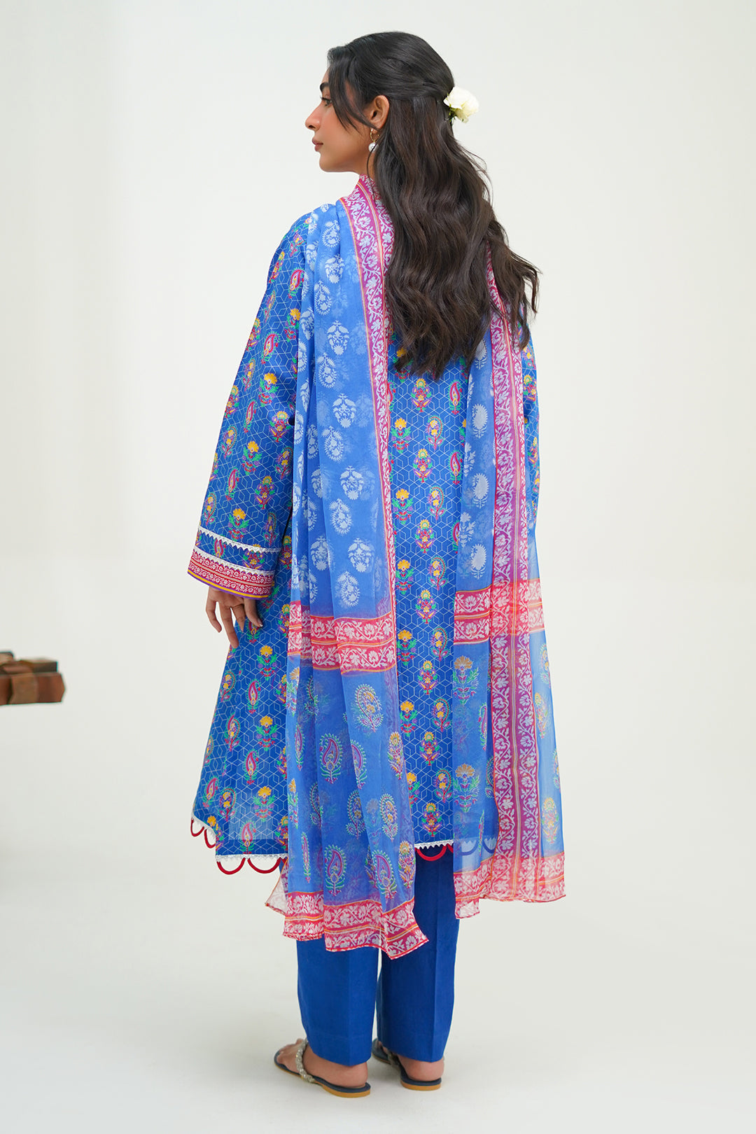 Zellbury | Unstitched 3 Piece Lawn | Shirt Shalwar Dupatta - 1505