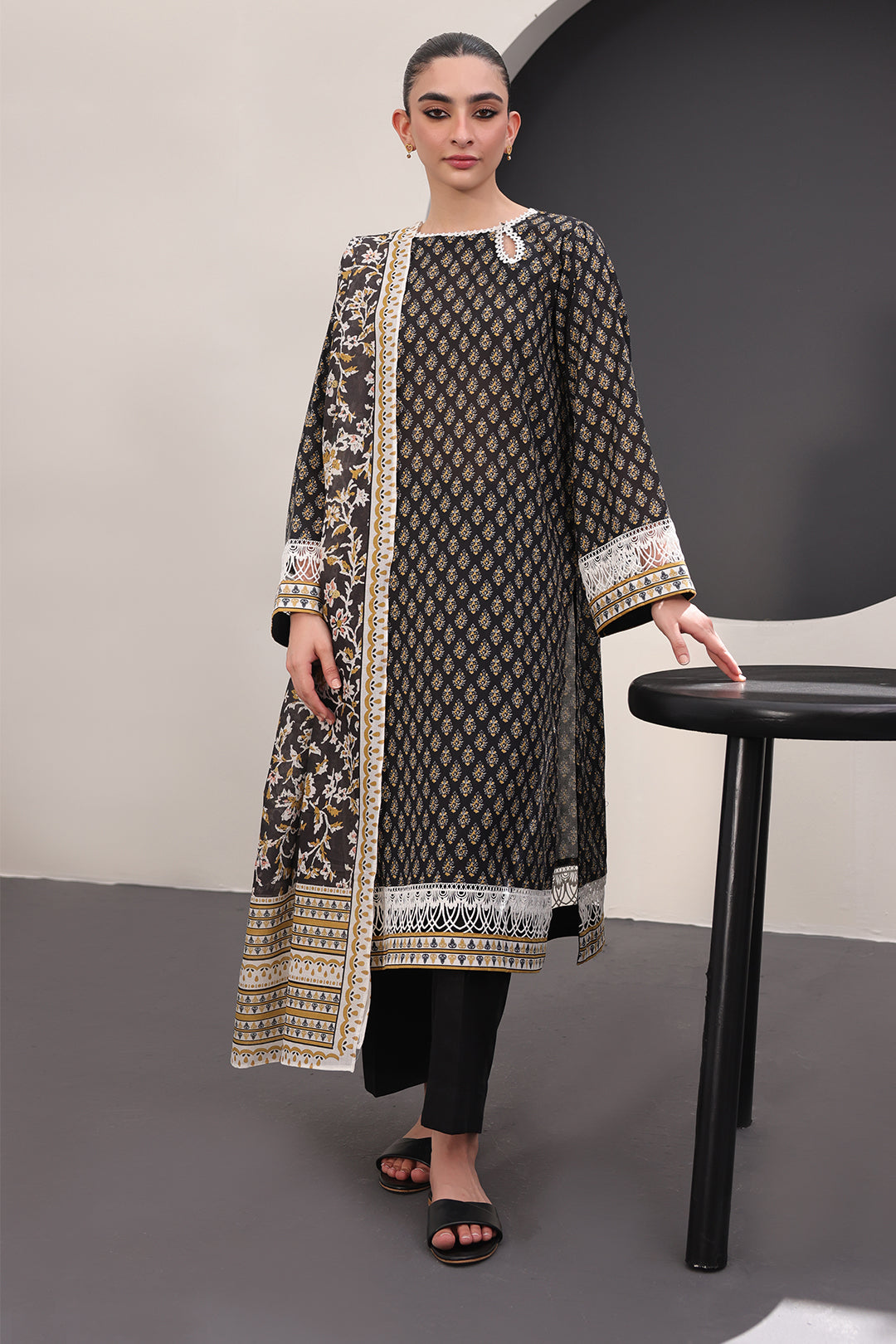 Zellbury | Unstitched 3 Piece Lawn | Shirt Shalwar Dupatta - 1515