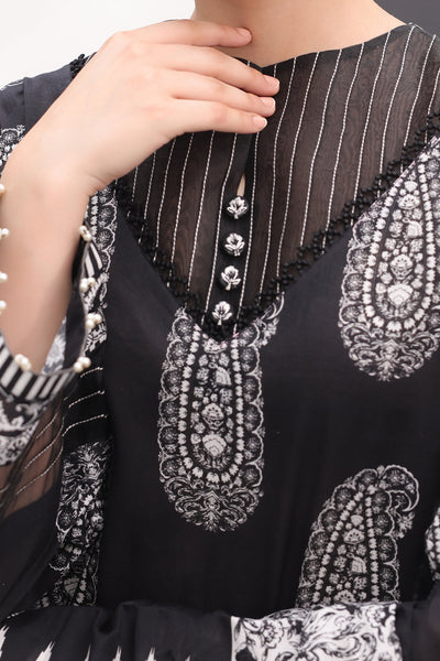 Zellbury | Unstitched 3 Piece Lawn | Shirt Shalwar Dupatta - 1525 -  Zellbury Women Essential Unstitched - Original Designer Dress - House of Maryam
