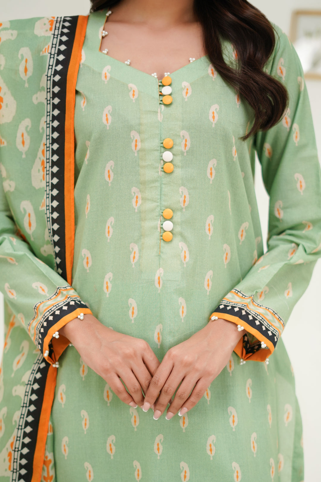 Zellbury | Unstitched 3 Piece Lawn | Shirt Shalwar Dupatta - 1572 -  Zellbury Women Essential Unstitched - Original Designer Dress - House of Maryam