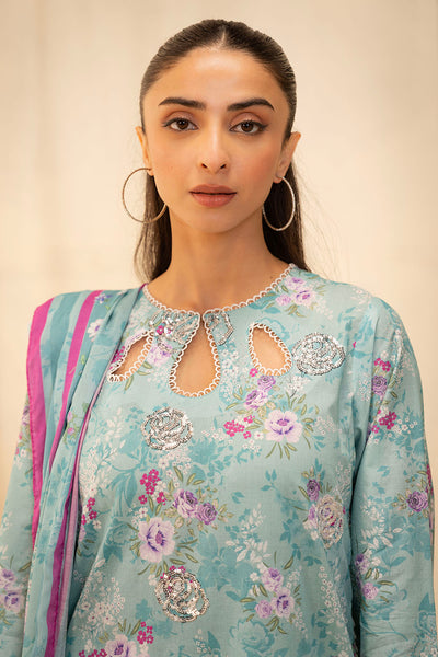 Zellbury | Unstitched 2 Piece Lawn | Embroidered Shirt Dupatta - 0021 -  Zellbury Women Essential Unstitched - Original Designer Dress - House of Maryam