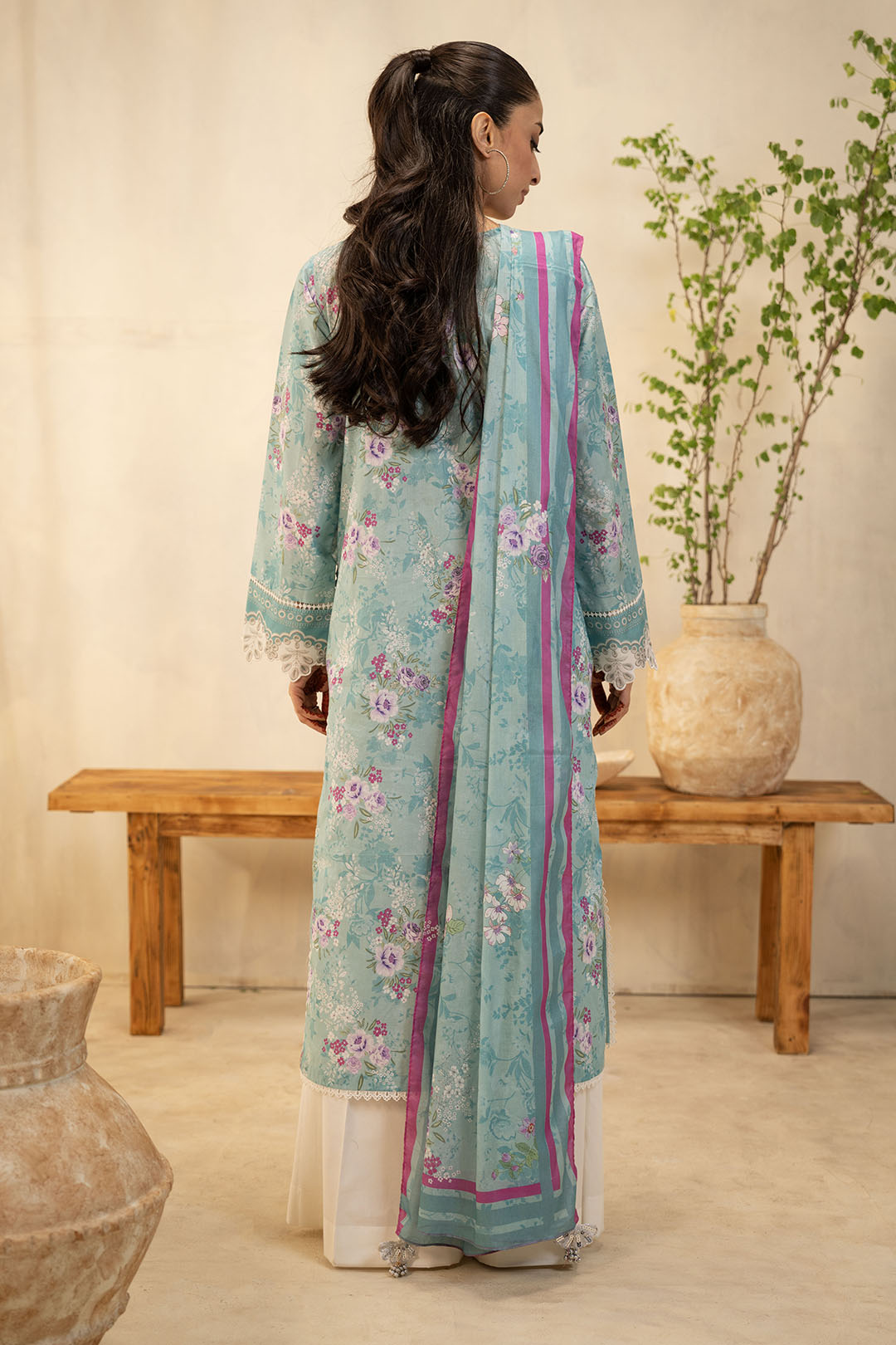 Zellbury | Unstitched 2 Piece Lawn | Embroidered Shirt Dupatta - 0021 -  Zellbury Women Essential Unstitched - Original Designer Dress - House of Maryam