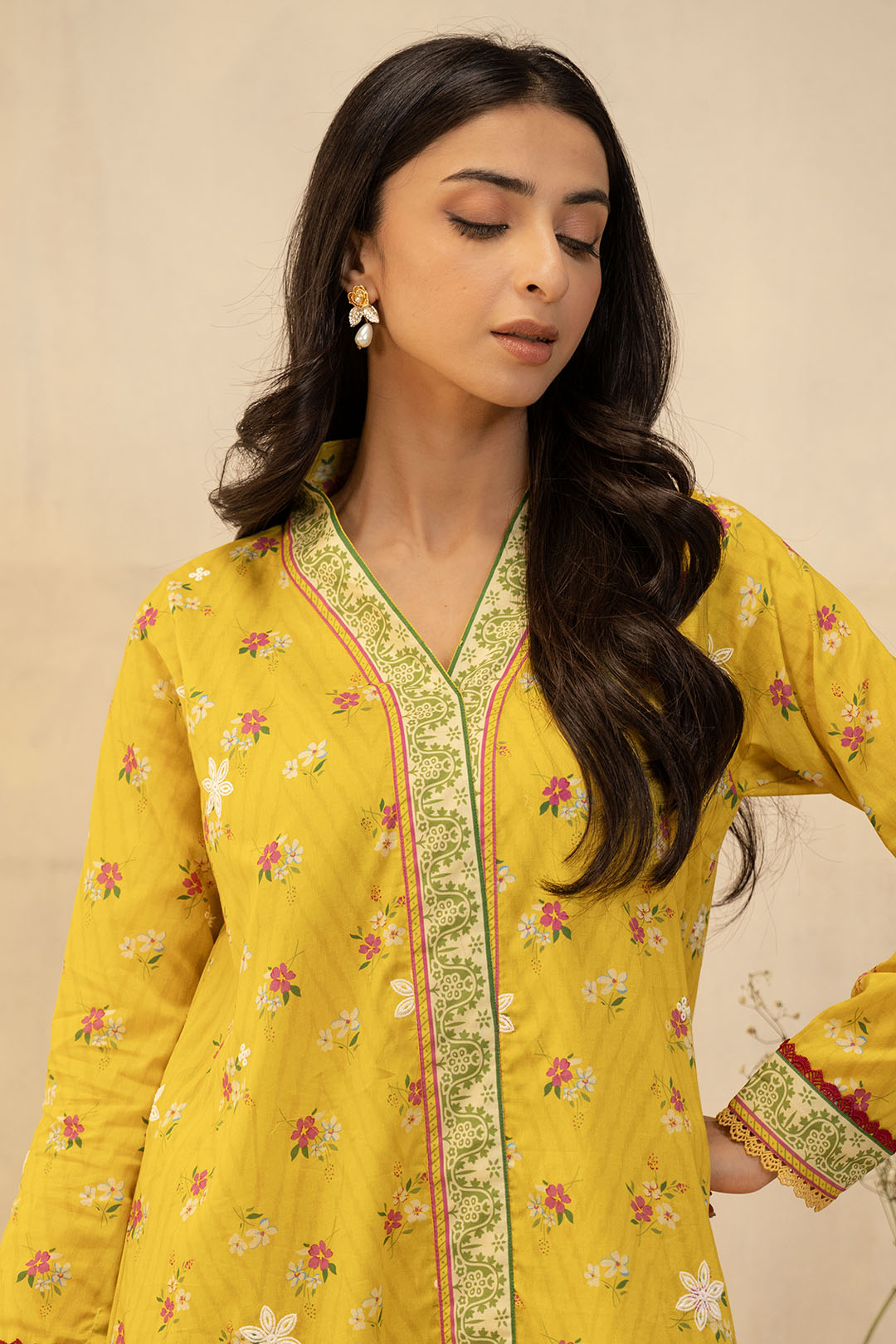 Zellbury | Unstitched 2 Piece Lawn | Embroidered Shirt Shalwar - 0098 -  Zellbury Women Essential Unstitched - Original Designer Dress - House of Maryam