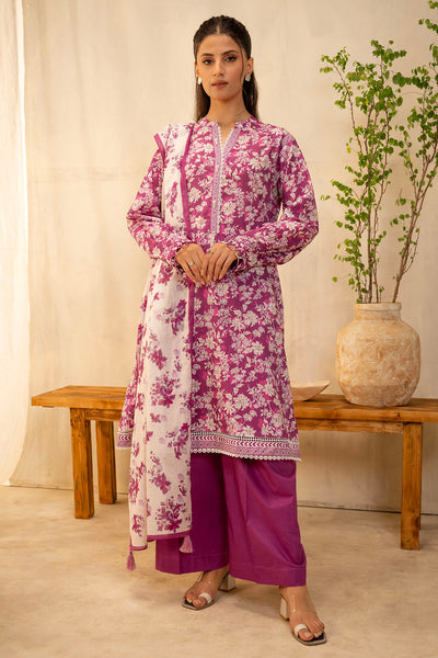 Zellbury | Unstitched 2 Piece Lawn | Shirt Dupatta - 0005 -  Zellbury Women Essential Unstitched - Original Designer Dress - House of Maryam