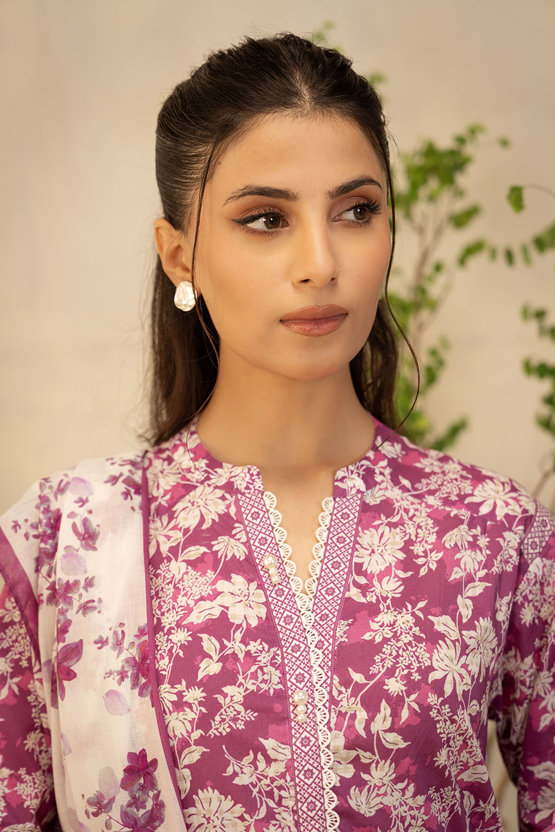 Zellbury | Unstitched 2 Piece Lawn | Shirt Dupatta - 0005 -  Zellbury Women Essential Unstitched - Original Designer Dress - House of Maryam