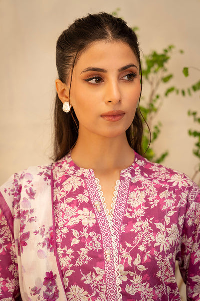Zellbury | Unstitched 2 Piece Lawn | Shirt Dupatta - 0005 -  Zellbury Women Essential Unstitched - Original Designer Dress - House of Maryam